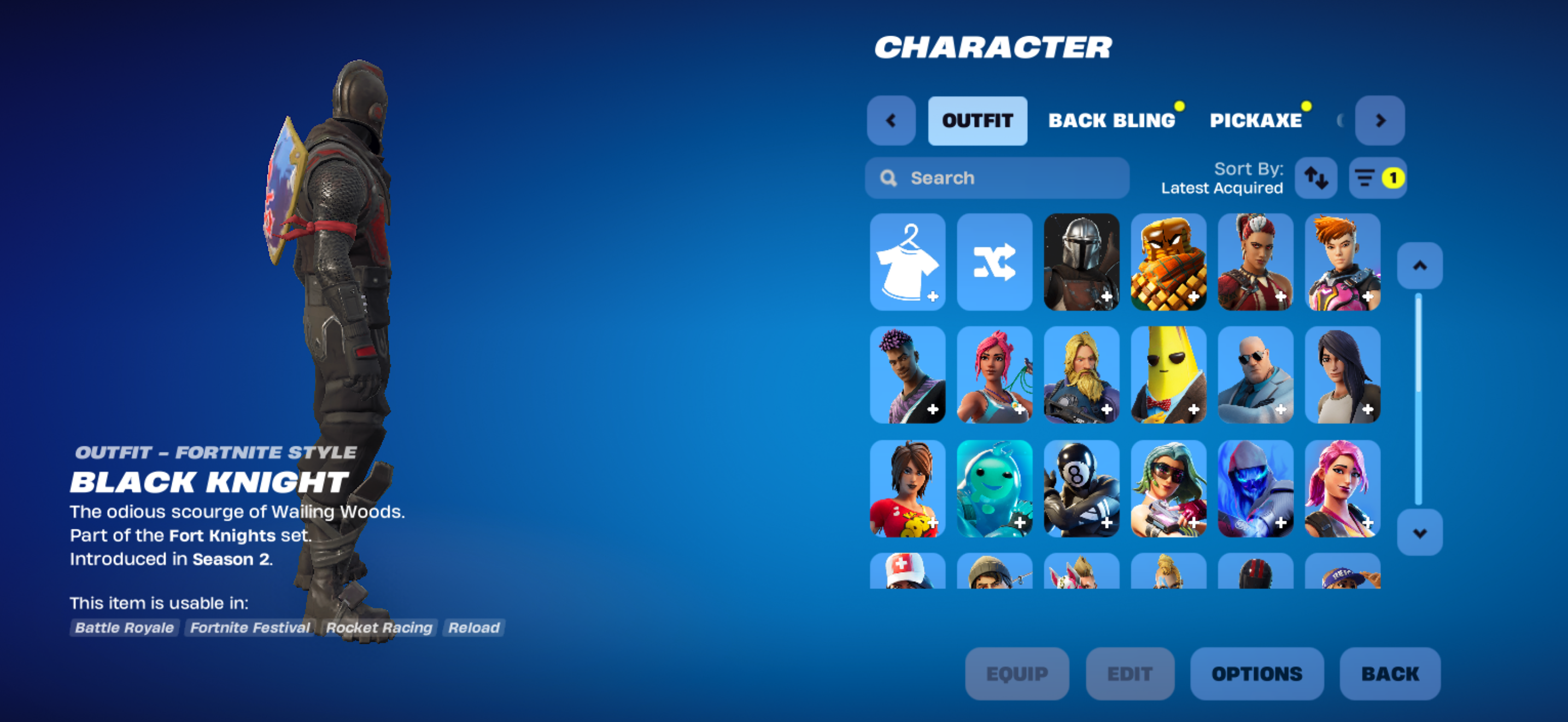 Black Knight | The Reaper | 43 Skins | Level 1