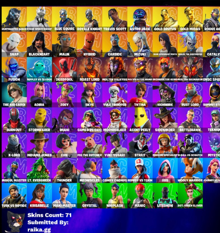 Blue Squire | Travis Scott | 71 Skins | Season 2 | Level 5 | Full Email