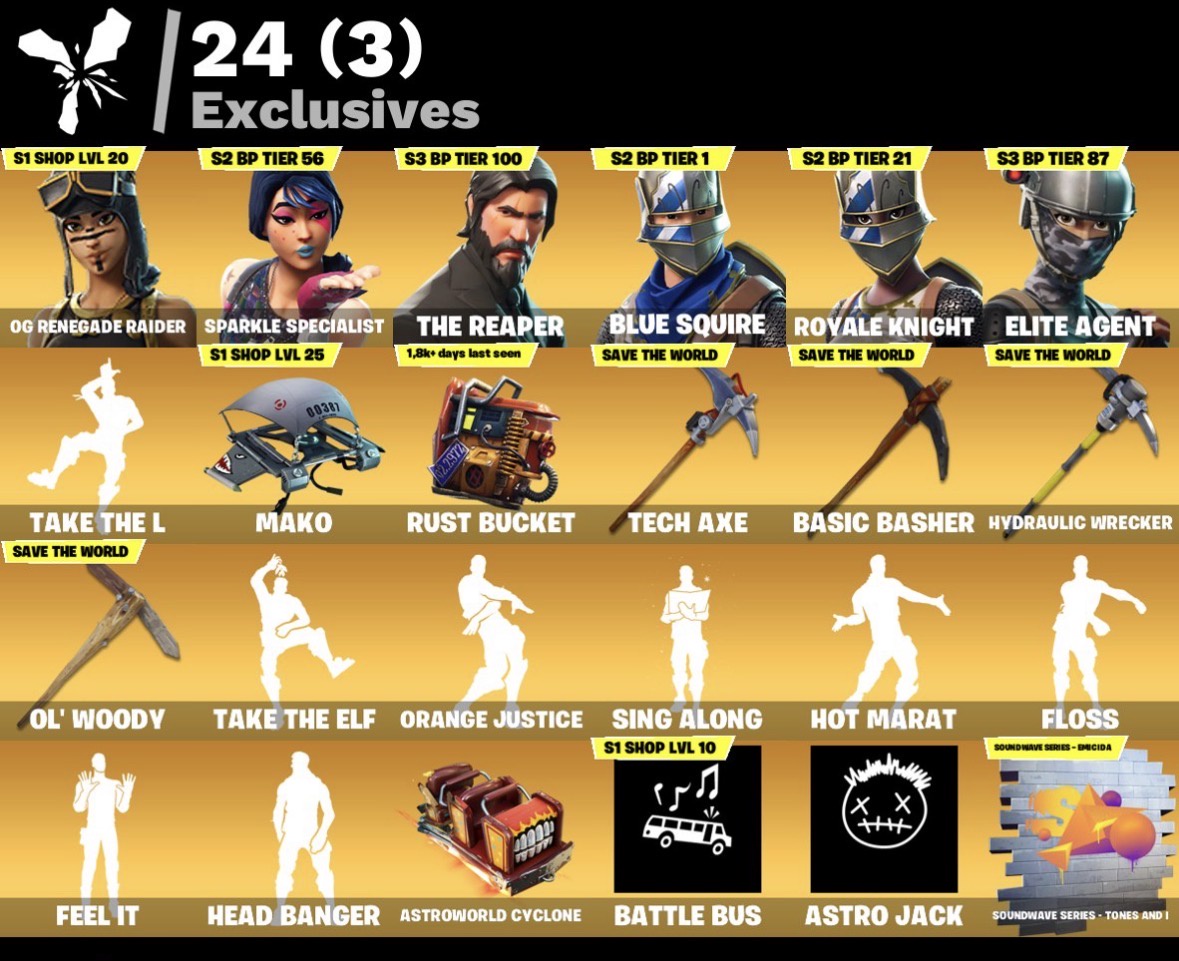 The Reaper | Renegade Raider | 96 Skins | Level 1000 | Full Email - Image 4