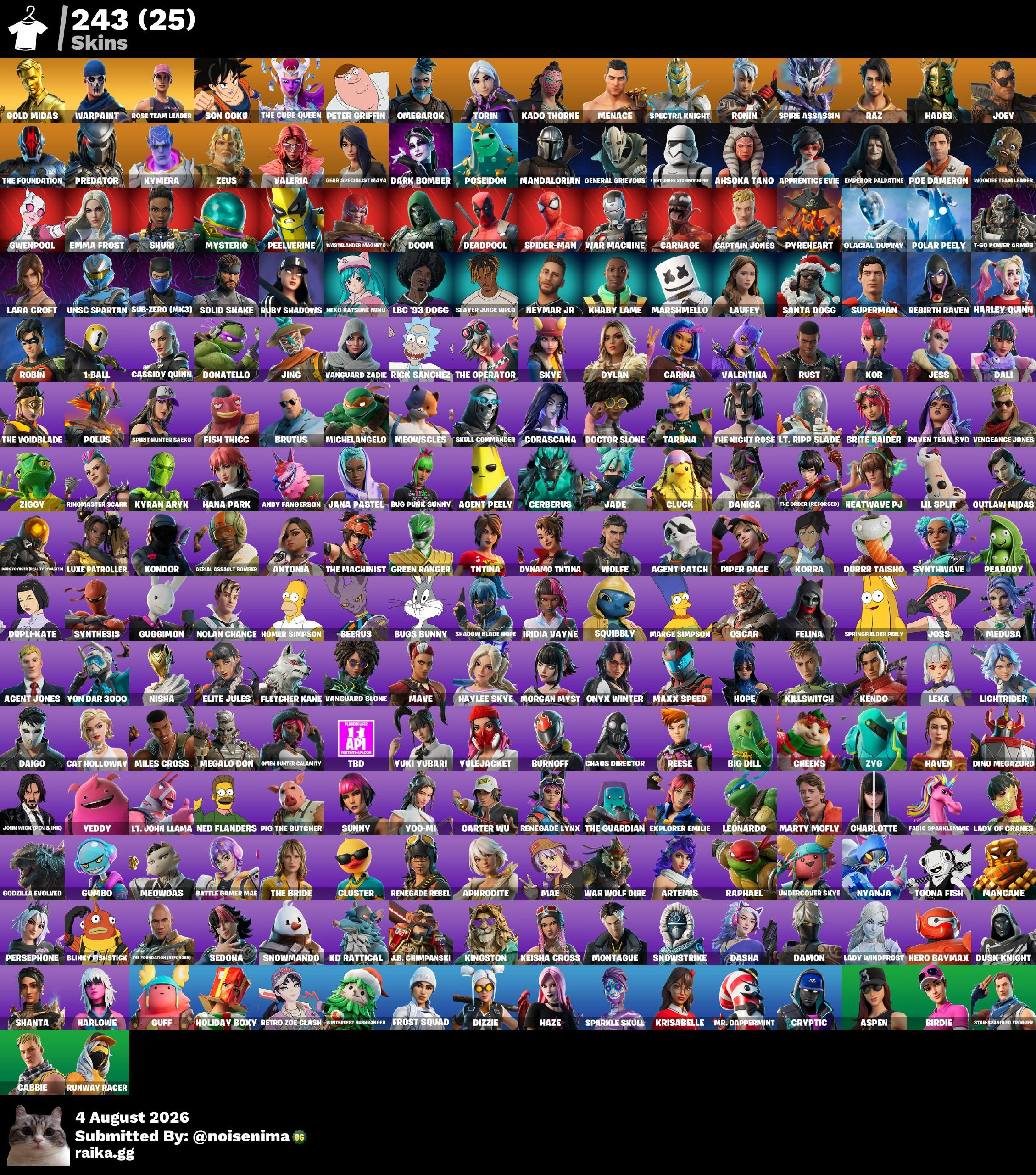 Carnage | Rose Team Leader | 245 Skins | Level 3930 | Full Email - Image 10