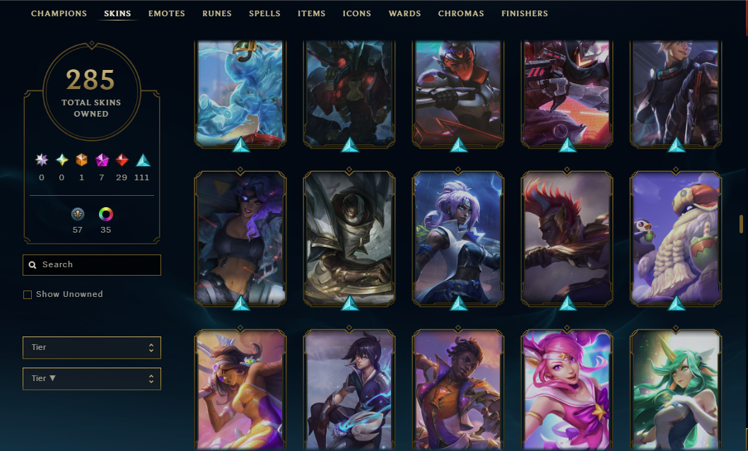 Platinum Peak | 170 Champions | 7 Legendary Skins | Full Email