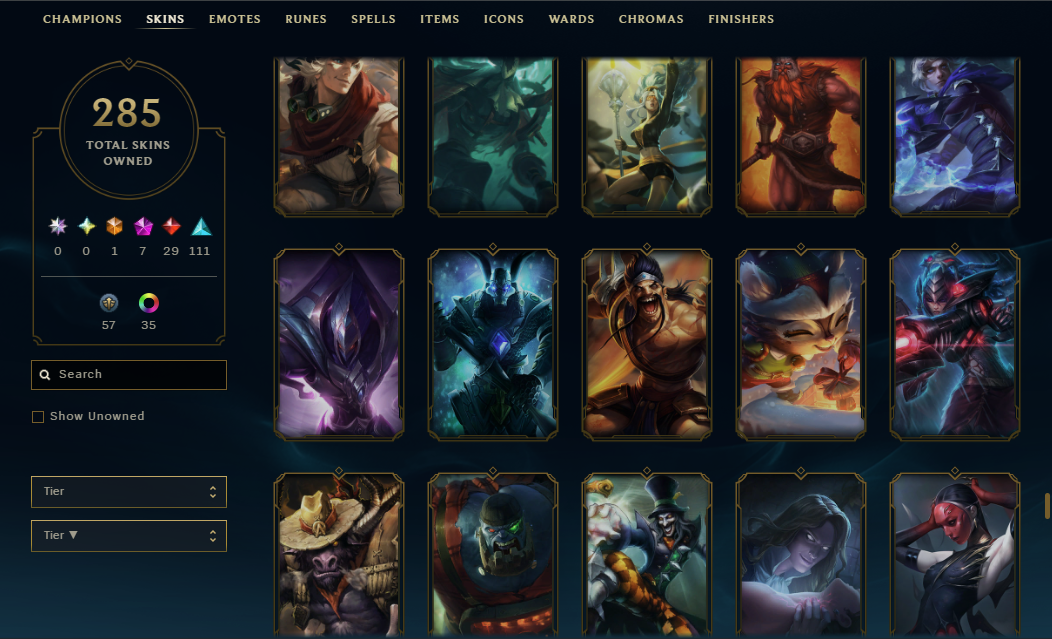 Platinum Peak | 170 Champions | 7 Legendary Skins | Full Email - Image 5