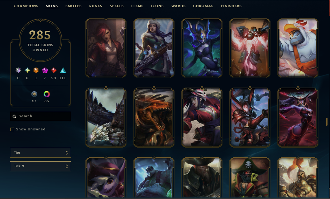 Platinum Peak | 170 Champions | 7 Legendary Skins | Full Email - Image 3