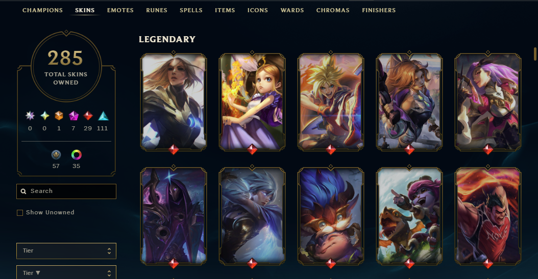 Platinum Peak | 170 Champions | 7 Legendary Skins | Full Email - Image 9