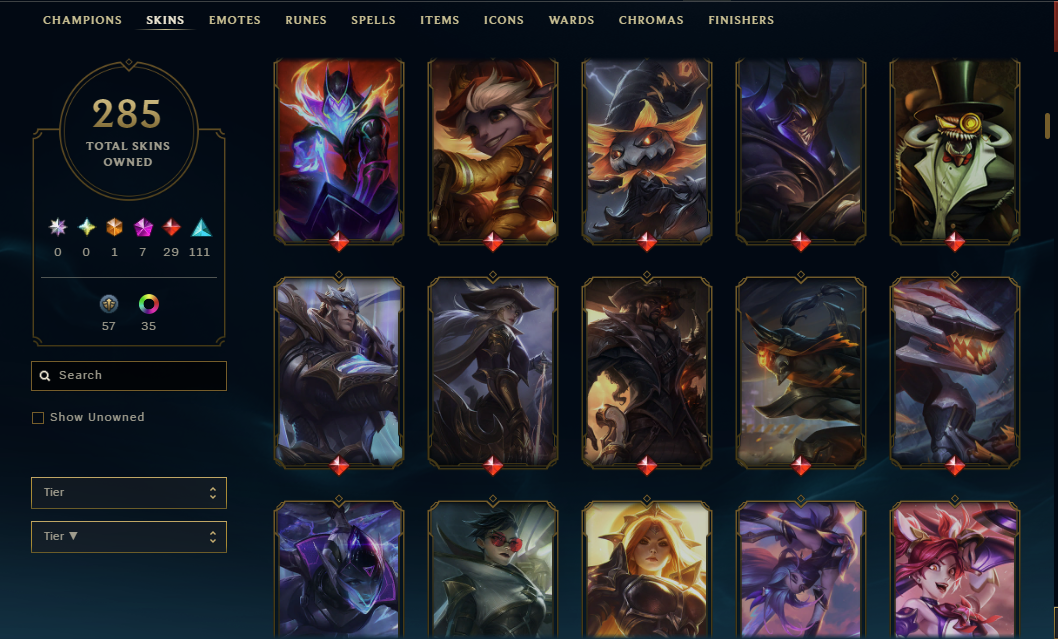 Platinum Peak | 170 Champions | 7 Legendary Skins | Full Email - Image 11