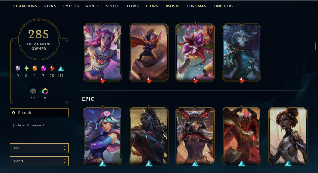 Platinum Peak | 170 Champions | 7 Legendary Skins | Full Email - Image 12