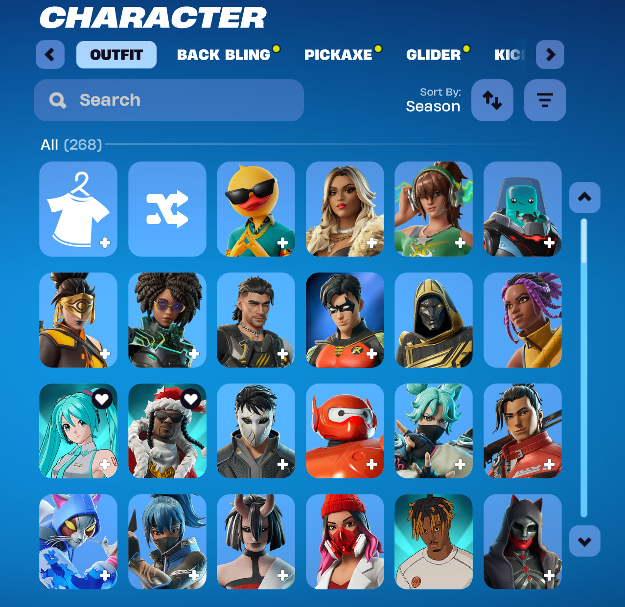 Bunker Jonesy | Raz | 268 Skins | Season 3 | Level 2713 | Full Email