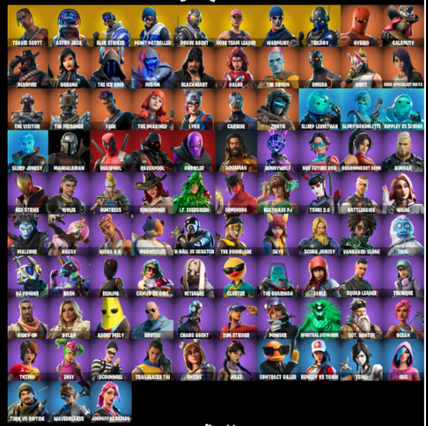 Clix | 93 Skins | Season 4 | Level 1056 | Full Email