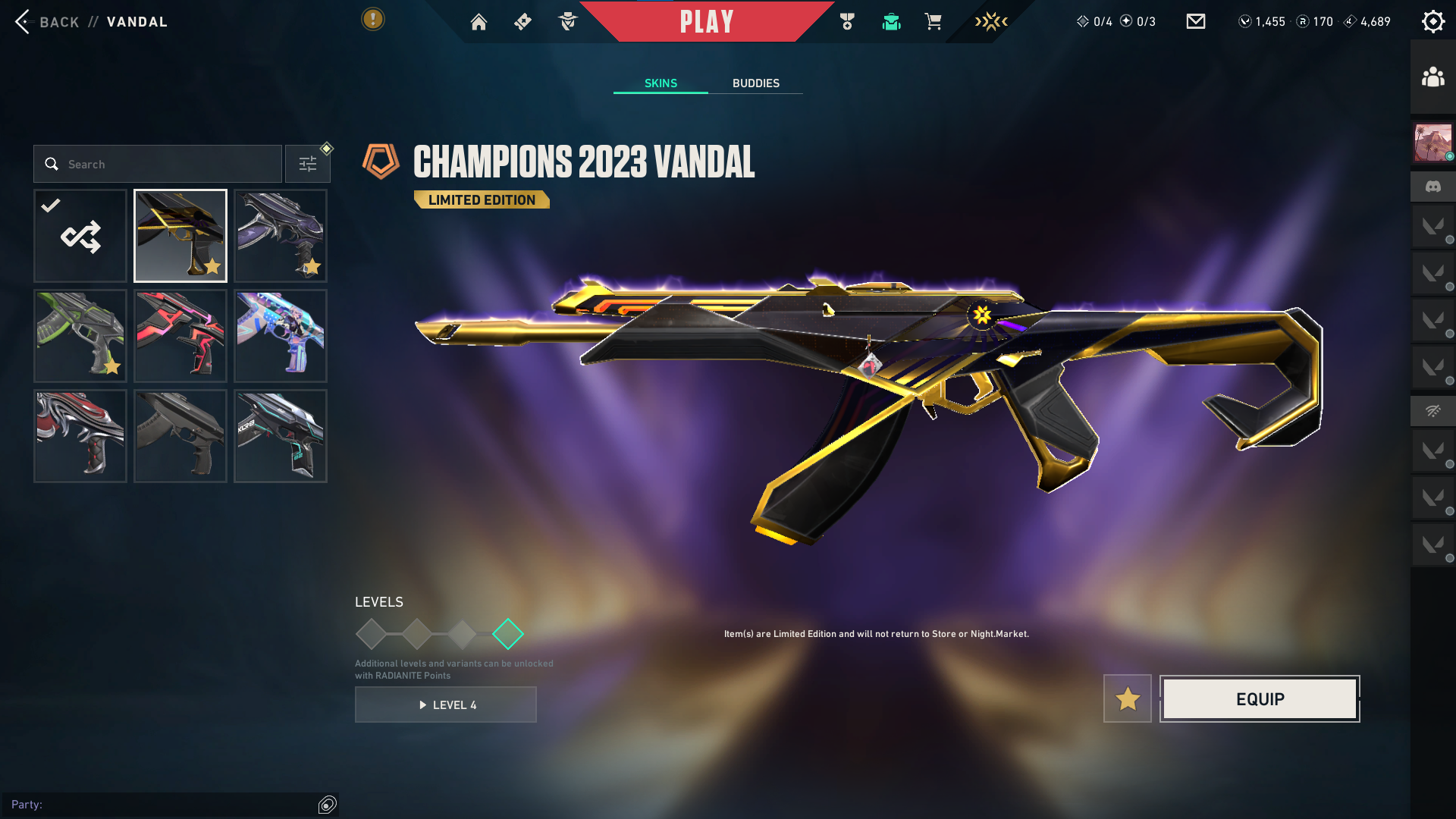 PC | Gold Peak | Champions 2023 Kunai + Vandal | 100 Skins | Full Email - Image 7
