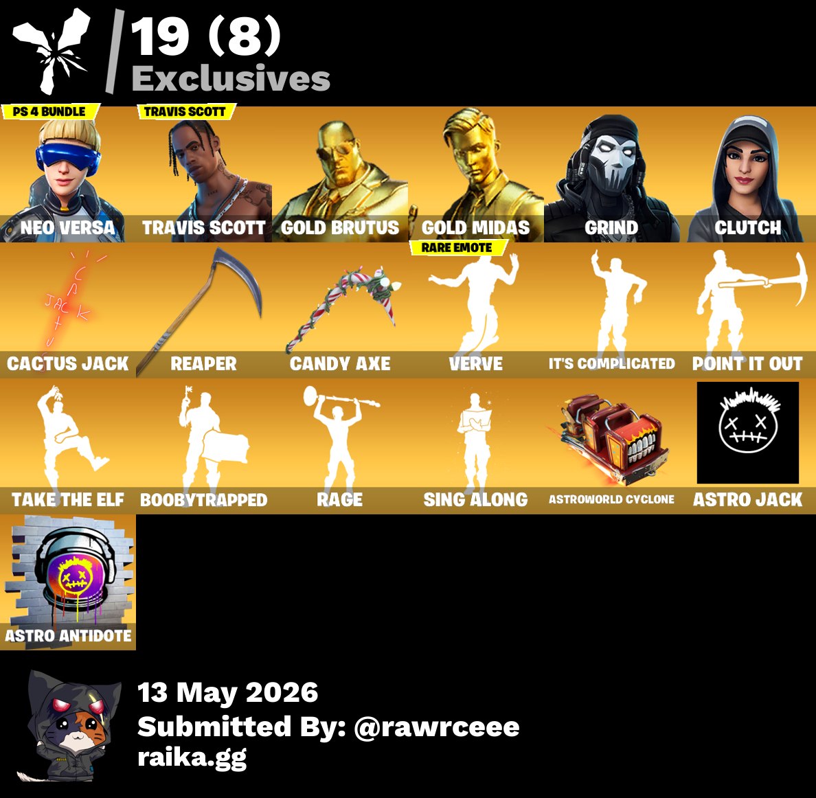 Grind | Travis Scott | 102 Skins | Level 1612 | Full Email - Image 7