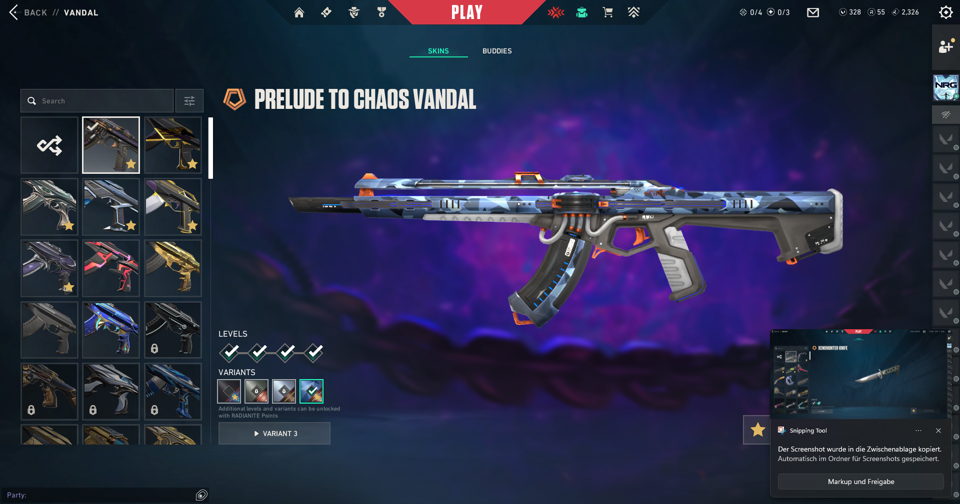 PC | Platinum Peak | Reaver Karambit | Champions 2023 Vandal | 102 Skins | Full Email - Image 3