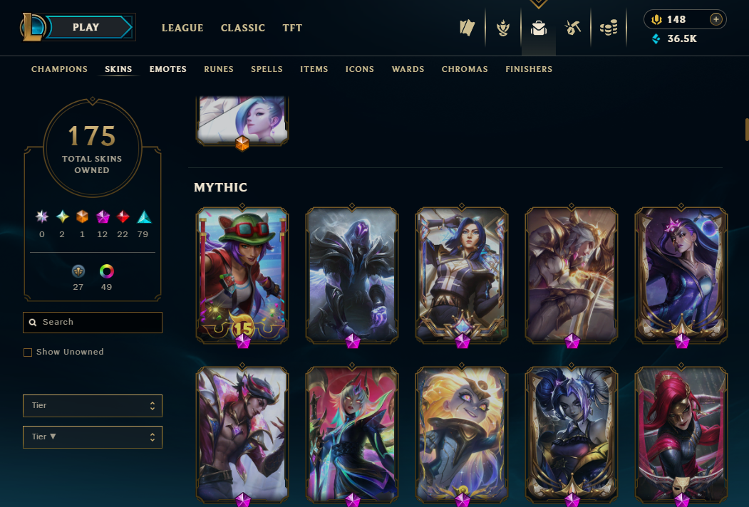 Iron I | 91 Champions | 91 Skins | 22 Legendary Skins | Full Email - Image 8