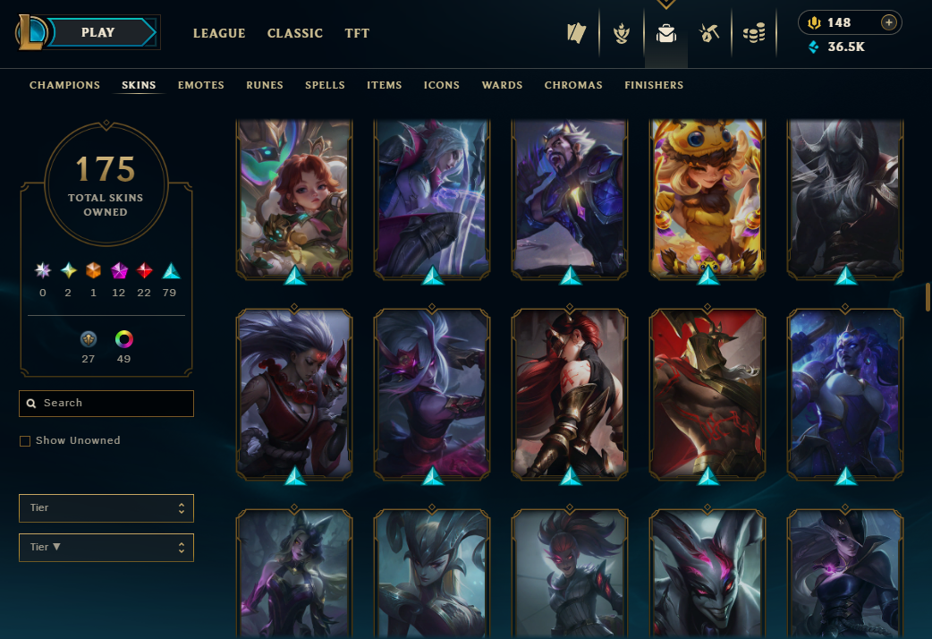 Iron I | 91 Champions | 91 Skins | 22 Legendary Skins | Full Email - Image 12