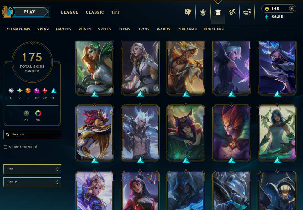 Iron I | 91 Champions | 91 Skins | 22 Legendary Skins | Full Email - Image 13