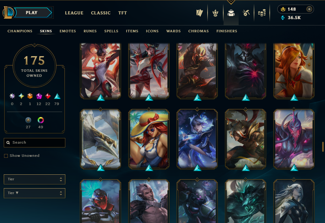 Iron I | 91 Champions | 91 Skins | 22 Legendary Skins | Full Email - Image 15