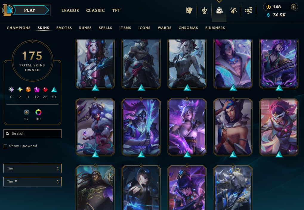 Iron I | 91 Champions | 91 Skins | 22 Legendary Skins | Full Email - Image 16