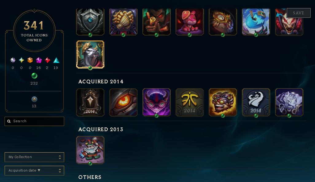 Gold Peak | 173 Champions | 1261 Skins | 83 Legendary Skins - Image 4