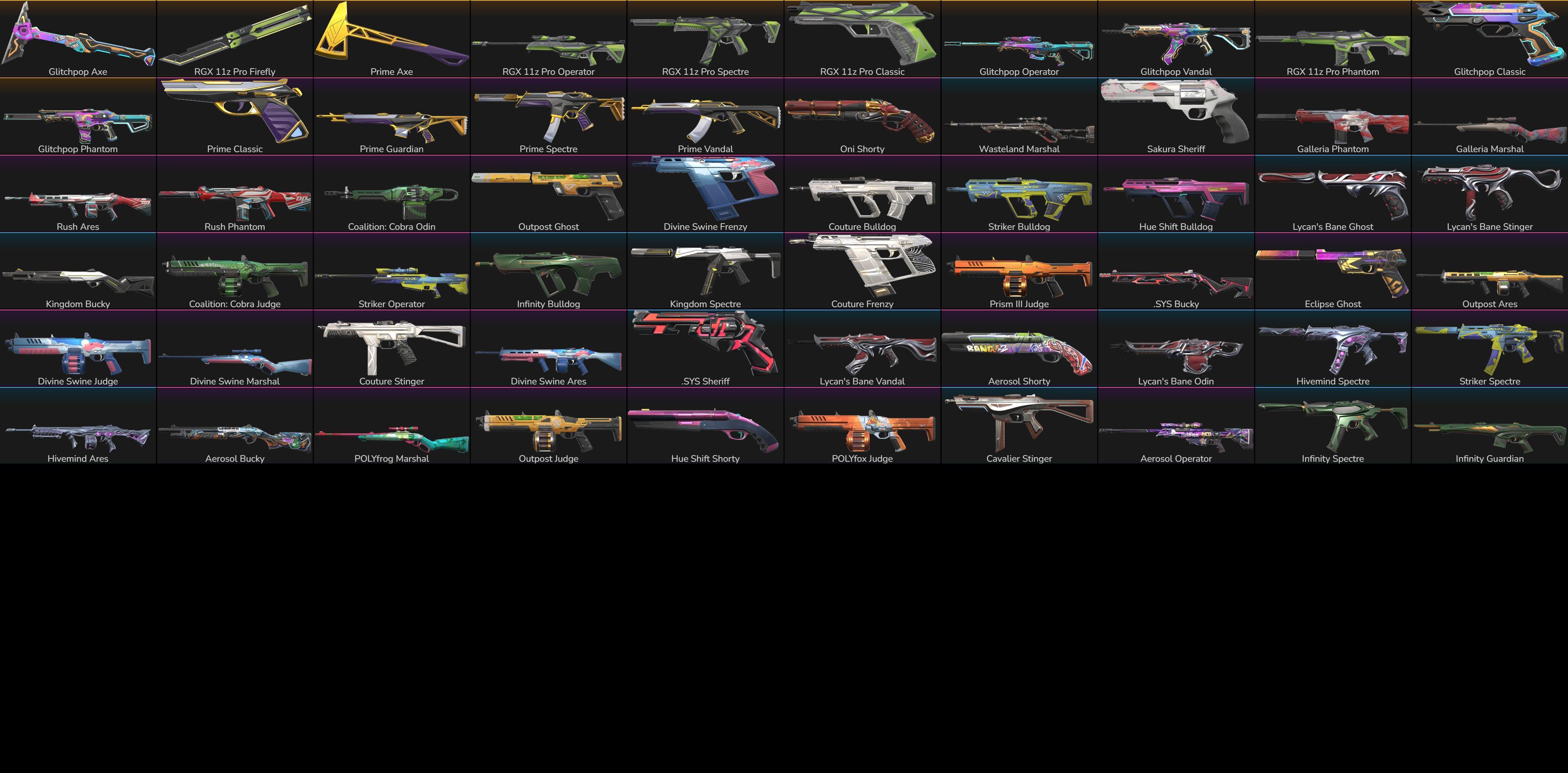 PC | Gold Peak | Glitchpop Axe + Classic | 57 Skins | Full Email