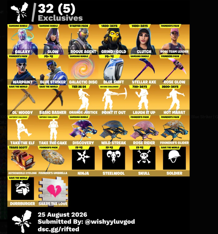 Rose Team Leader | Galaxy | 102 Skins | Season 4 | Level 1077 - Image 6