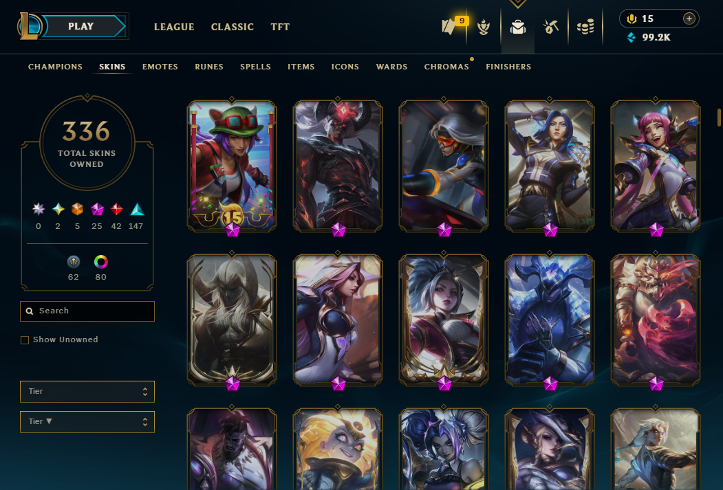 Emerald Peak | 170 Champions | 336 Skins | 42 Legendary Skins | Full Email - Image 3