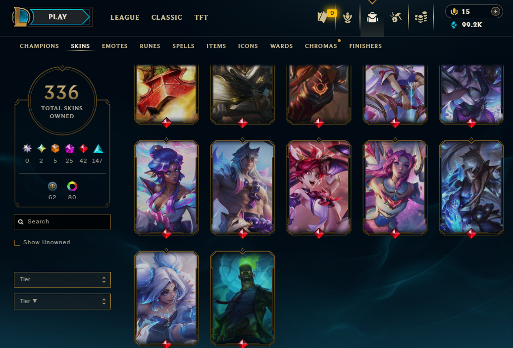 Emerald Peak | 170 Champions | 336 Skins | 42 Legendary Skins | Full Email - Image 8
