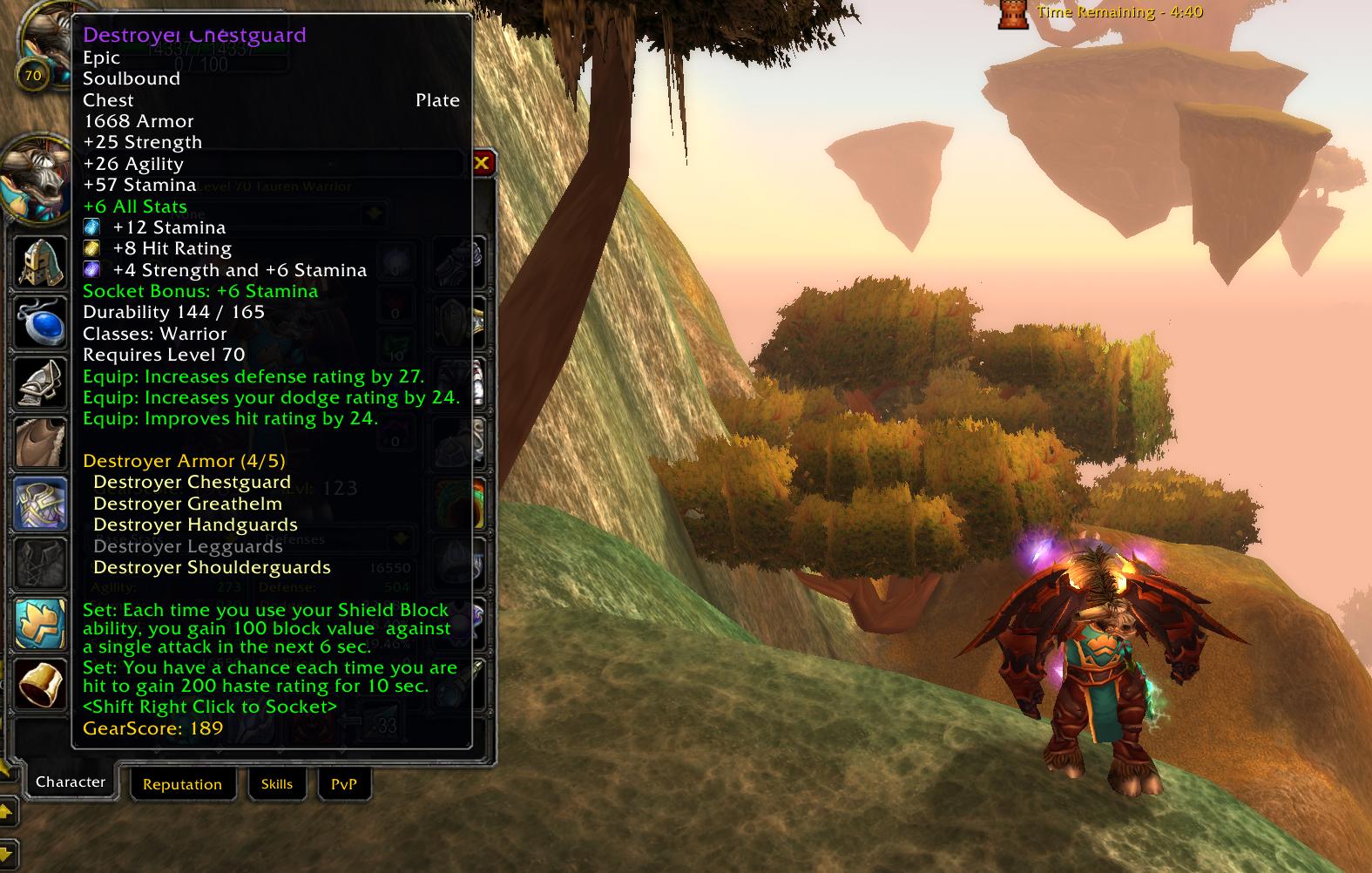 Level 70 Warrior | Thunderstrike EU | 2000 Gearscore | Destroyer BiS Gear - Image 9