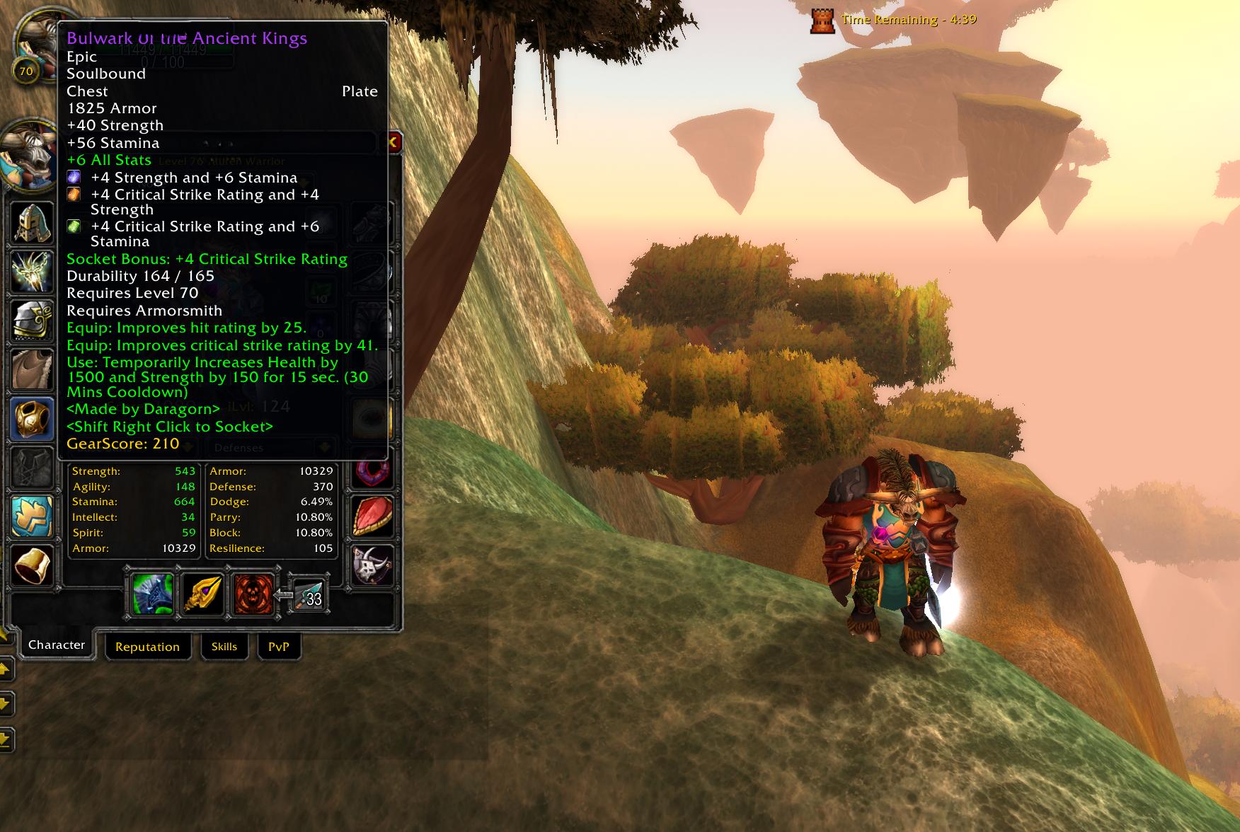 Level 70 Warrior | Thunderstrike EU | 2000 Gearscore | Destroyer BiS Gear - Image 11
