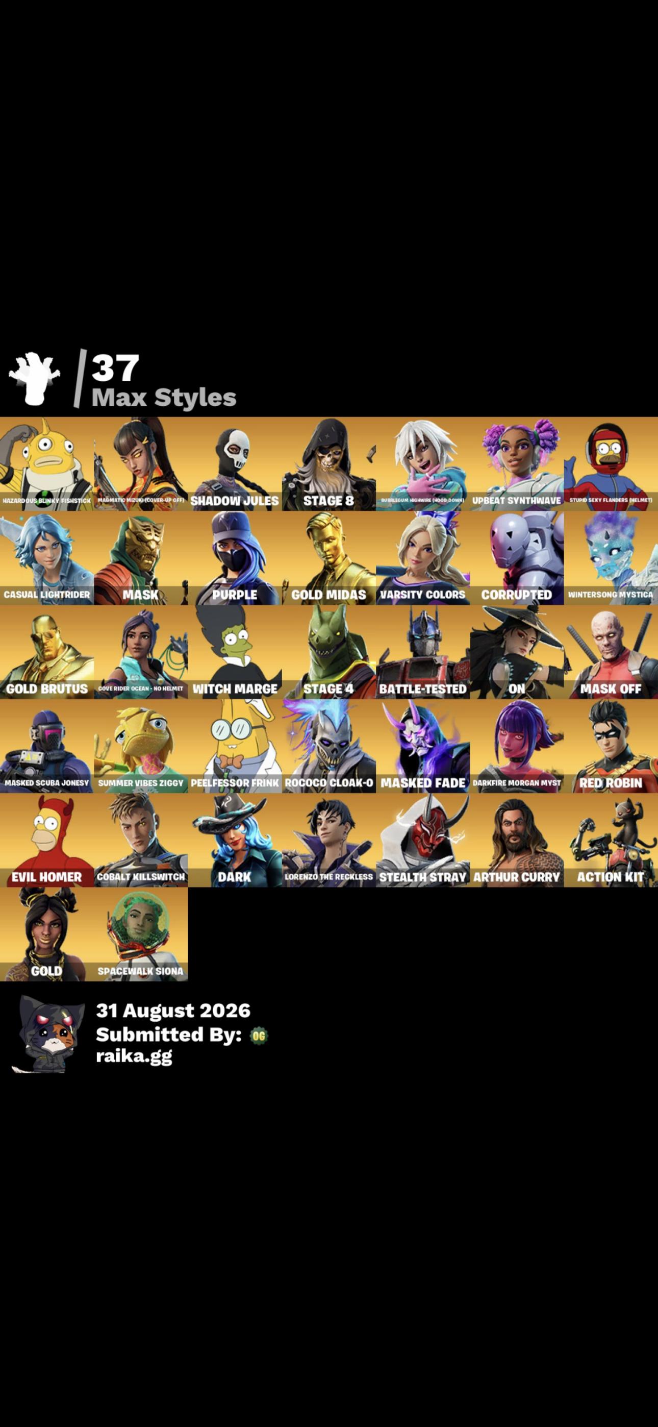 Deadpool | Tart Tycoon | 80 Skins | Season 11 | Level 2607 | Full Email - Image 6