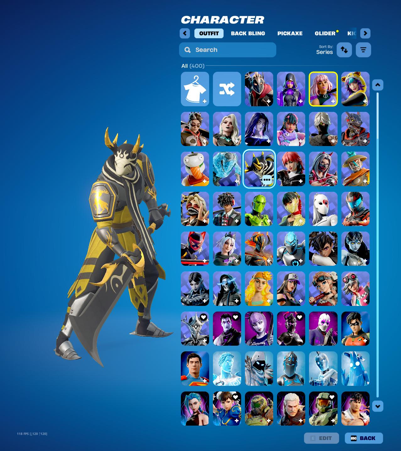 Shimmerdusk | Ares | 400 Skins | Chapter 1 Season 8 | Level 4836 | Full Email