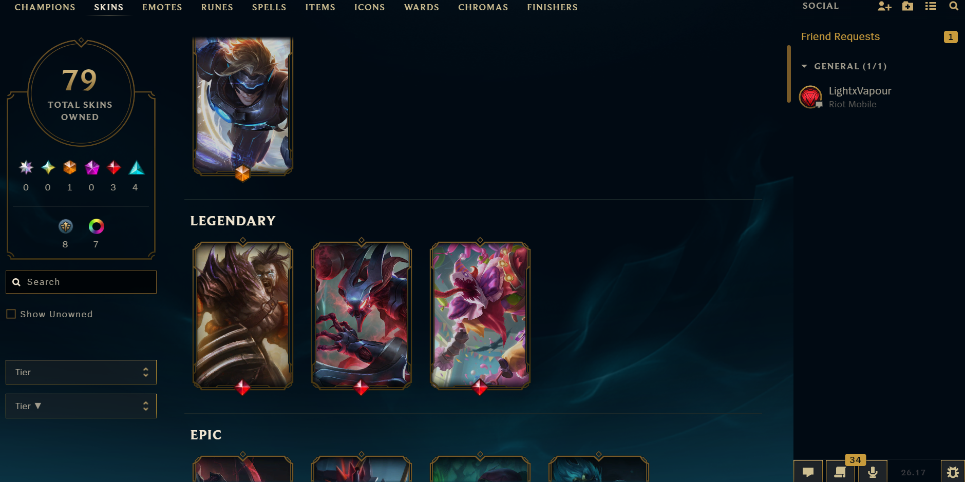 52 Champions | 37 Skins