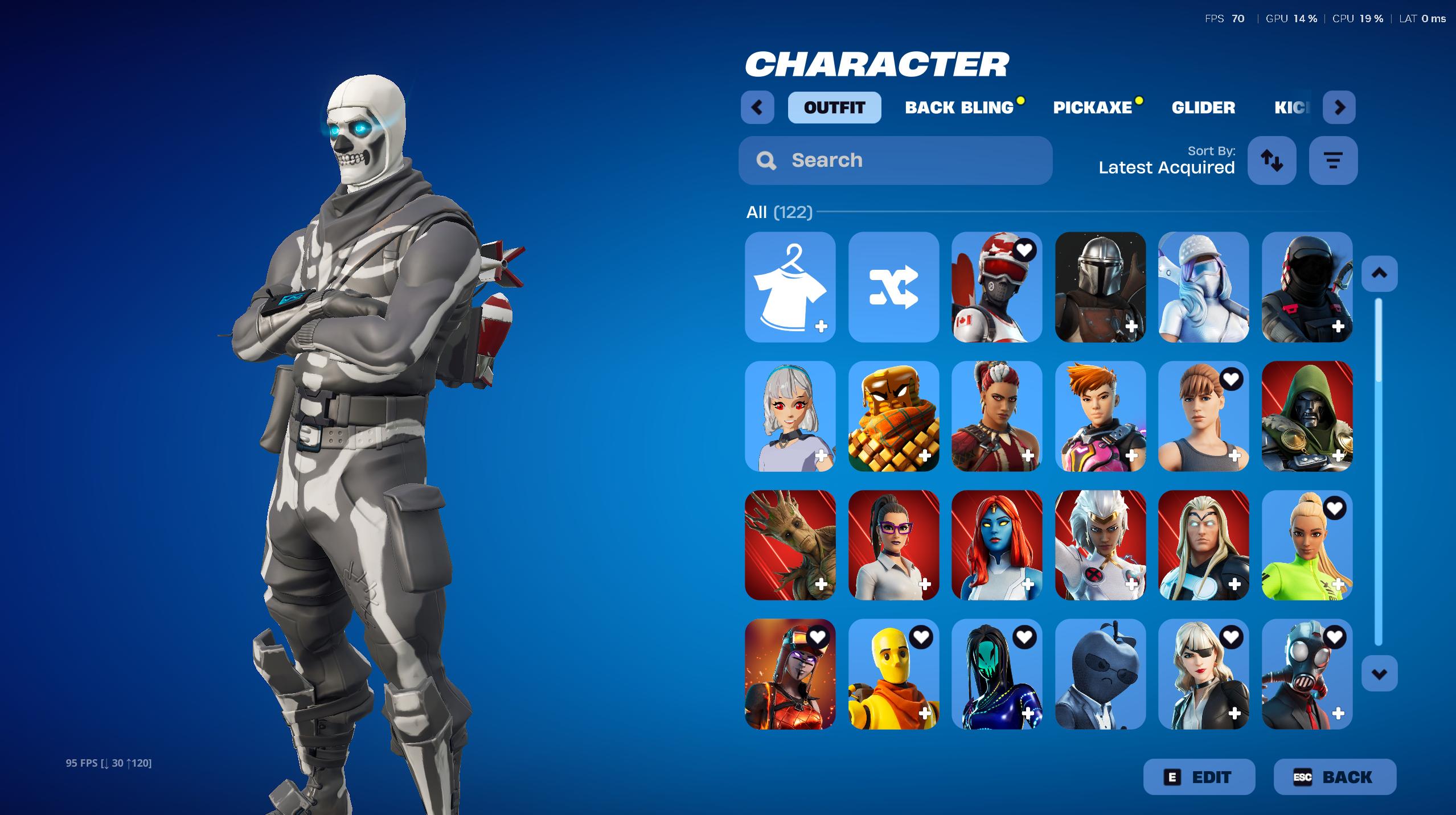 IKONIK | Black Knight | Reaper | Skull Trooper | 122 Skins | Season 2 | Level 1249 | Full Email