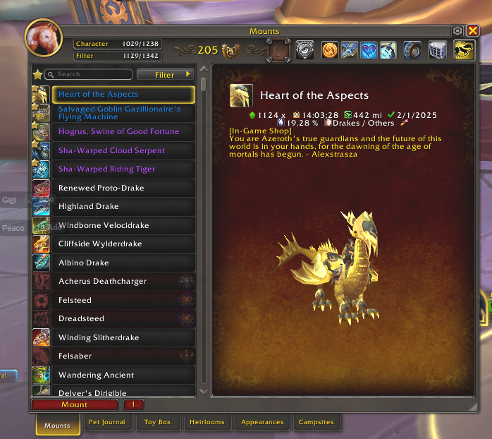 Loaded Collection | 1131 Total Mounts | Unbound Star Eater | Old Legendaries | D4, Hearthstone, D3, and More - Image 4