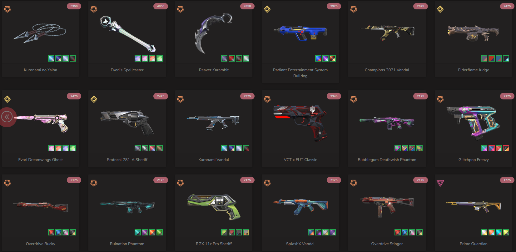 PC | Immortal Peak | Reaver Karambit | Champions 2021 Vandal | 133 Skins