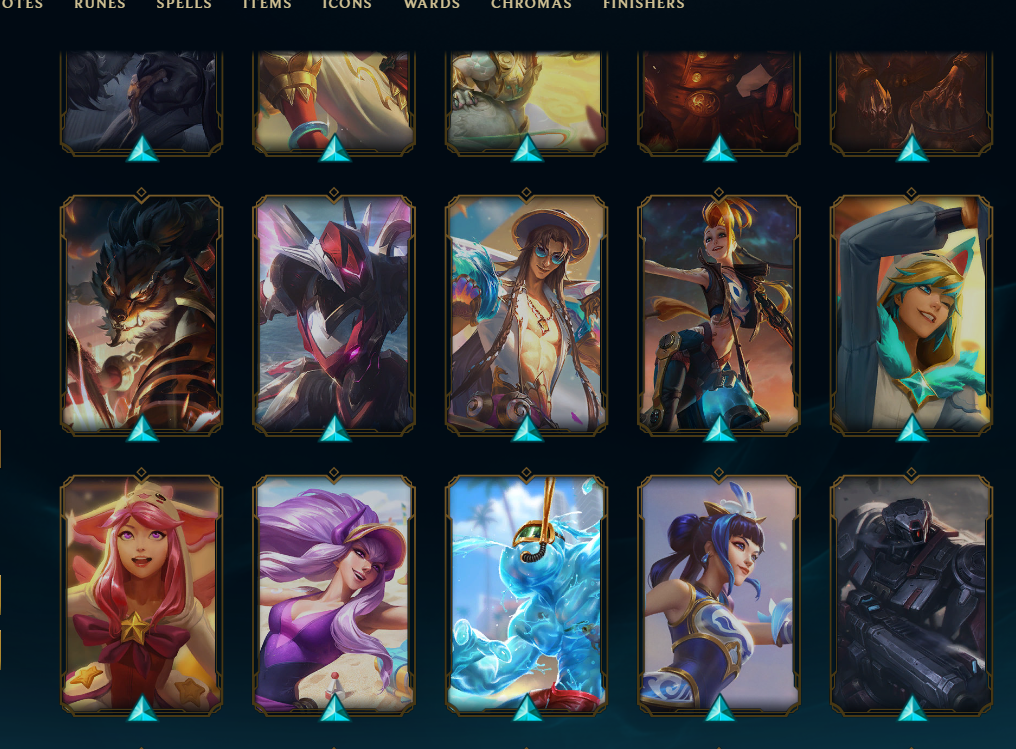 Platinum Peak | 173 Champions | 129 Skins | 12 Legendary Skins | Full Email - Image 9