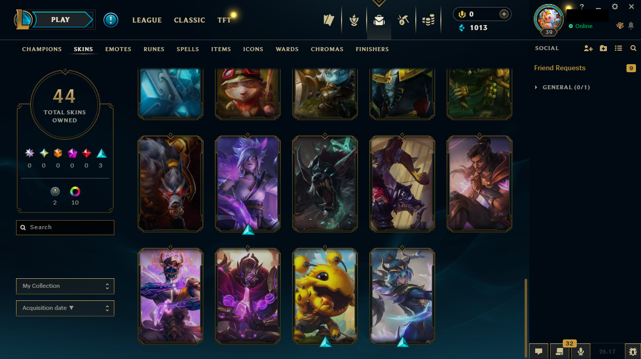 Spirit Blossom Riven | Bee' Maw | Dawnbringer Vayne | Gold Peak | 74 Champions | 9 Skins