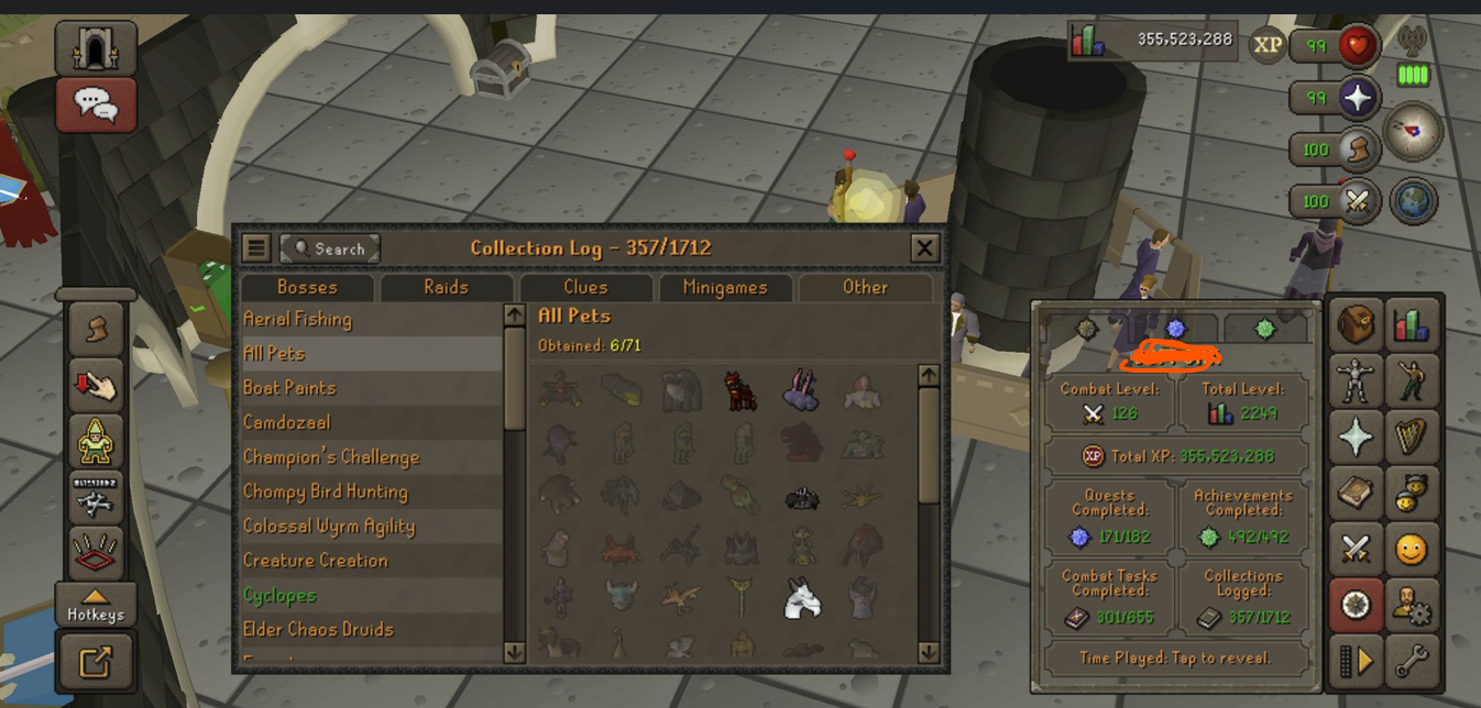 2249 Total | 126 Combat | Infernal Cape