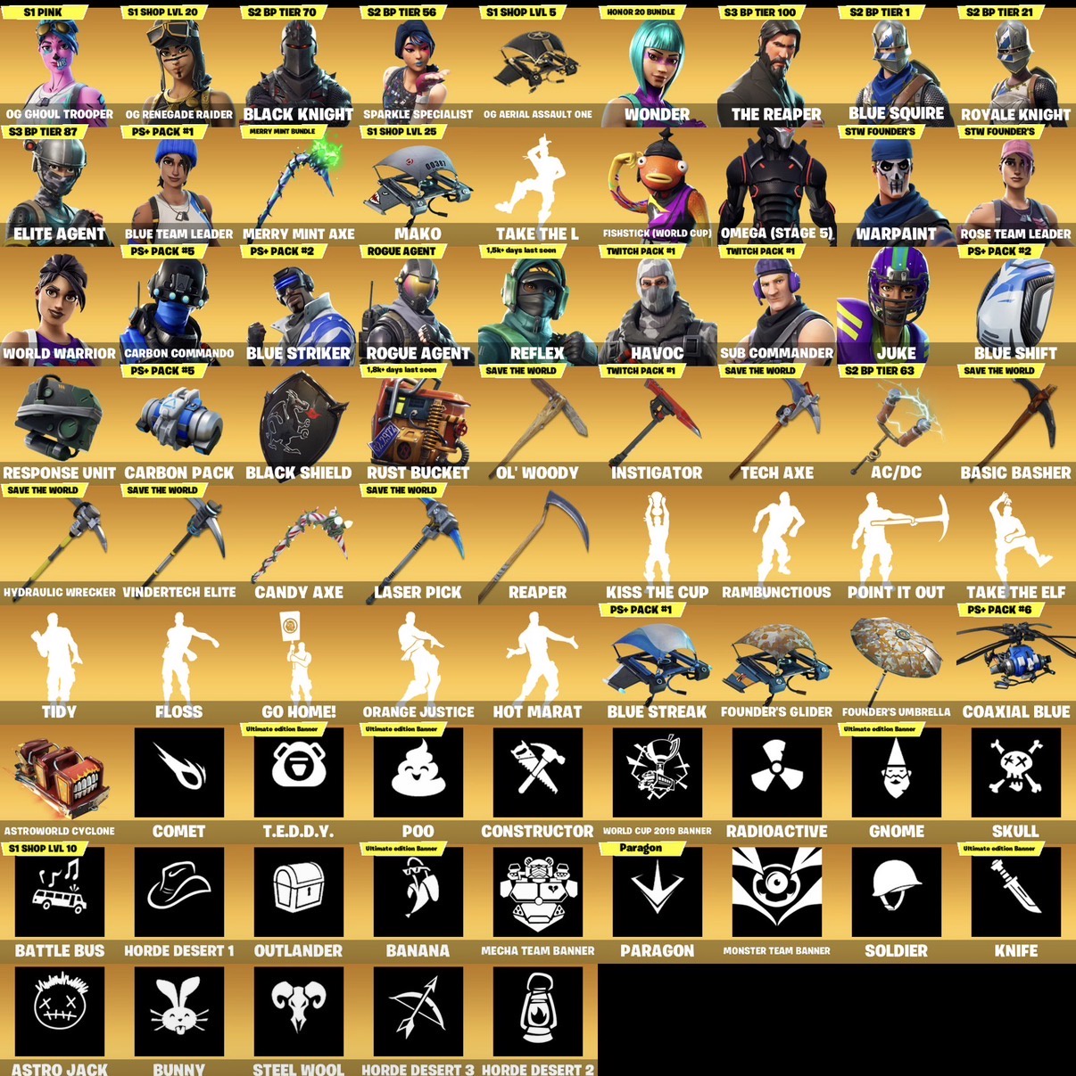 Pink Ghoul Trooper | Black Knight | 16 Skins | Full Email