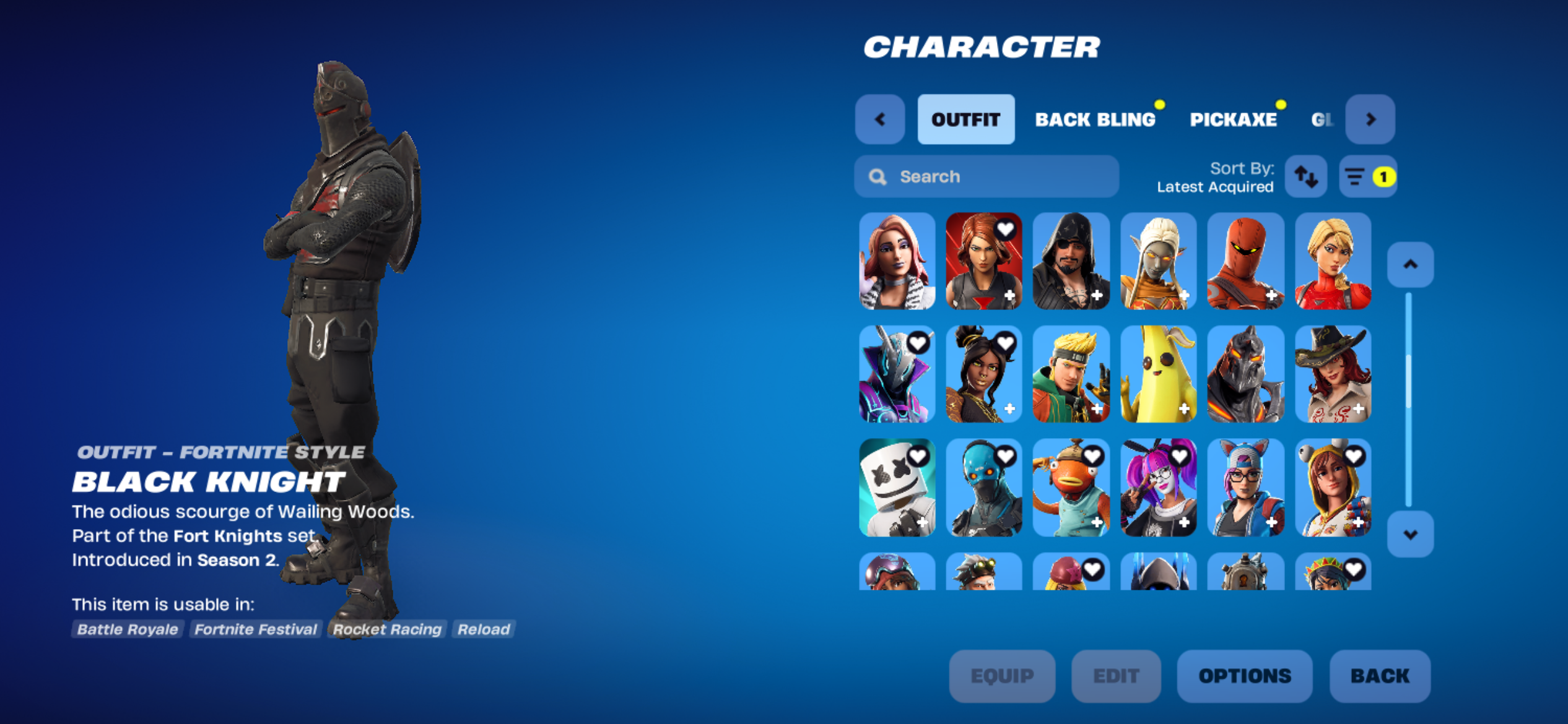 Black Knight | 112 Skins | Season 2 | Level 1179 - Image 3