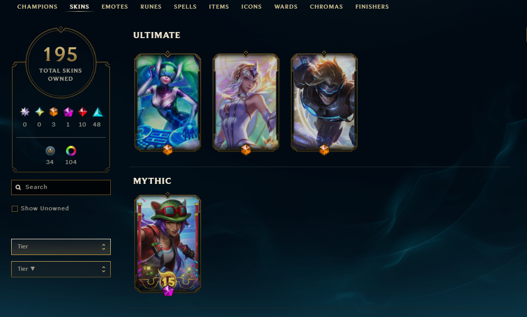 EUW | Gold I | Peak Platinum | 111 Skins | Full Email - Image 3