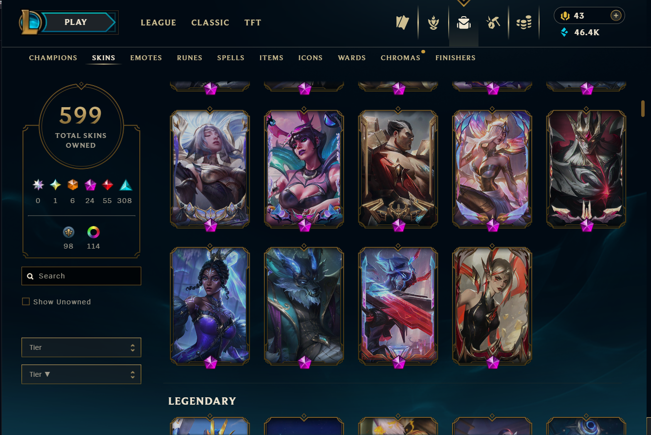 NA | 427 Skins | 55 Legendary | Full Email - Image 3