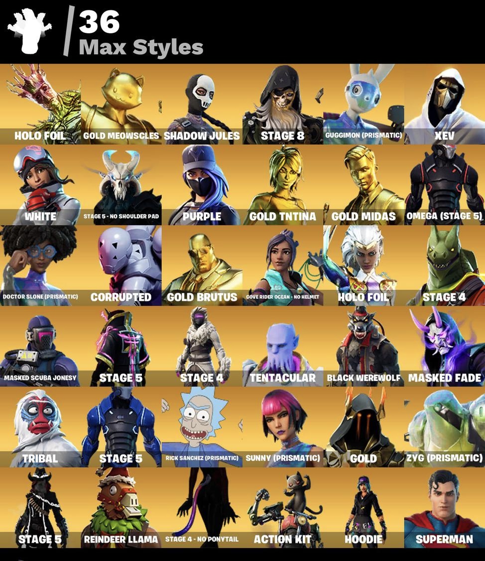 PC | 196 Skins | Black Knight + The Reaper | Full Email | STW - Image 4