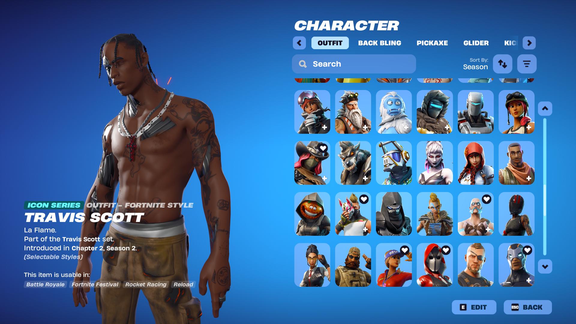 Stacked Chapter 1 Season 2 OG Account | 131 Skins | Active STW Founders Pack (Free V-Bucks) | Complete Travis Scott Set - Image 4