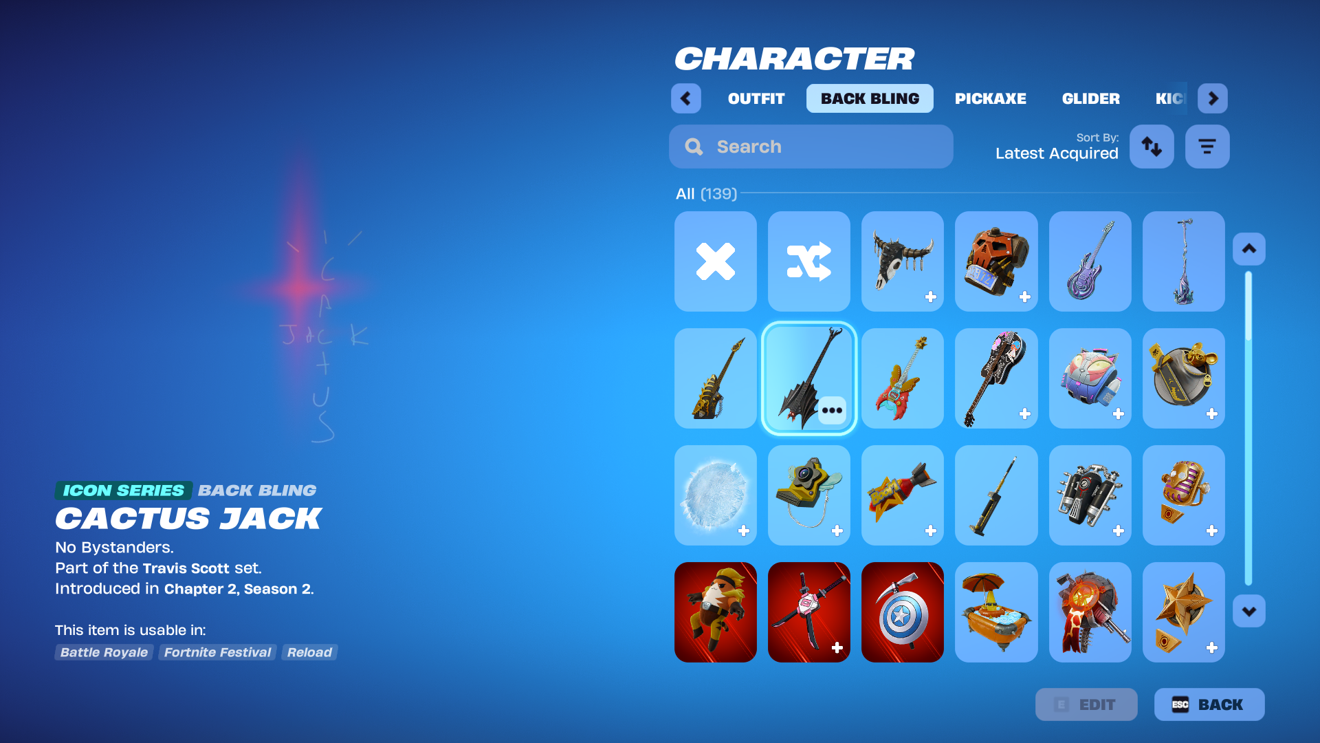 Stacked Chapter 1 Season 2 OG Account | 131 Skins | Active STW Founders Pack (Free V-Bucks) | Complete Travis Scott Set - Image 7