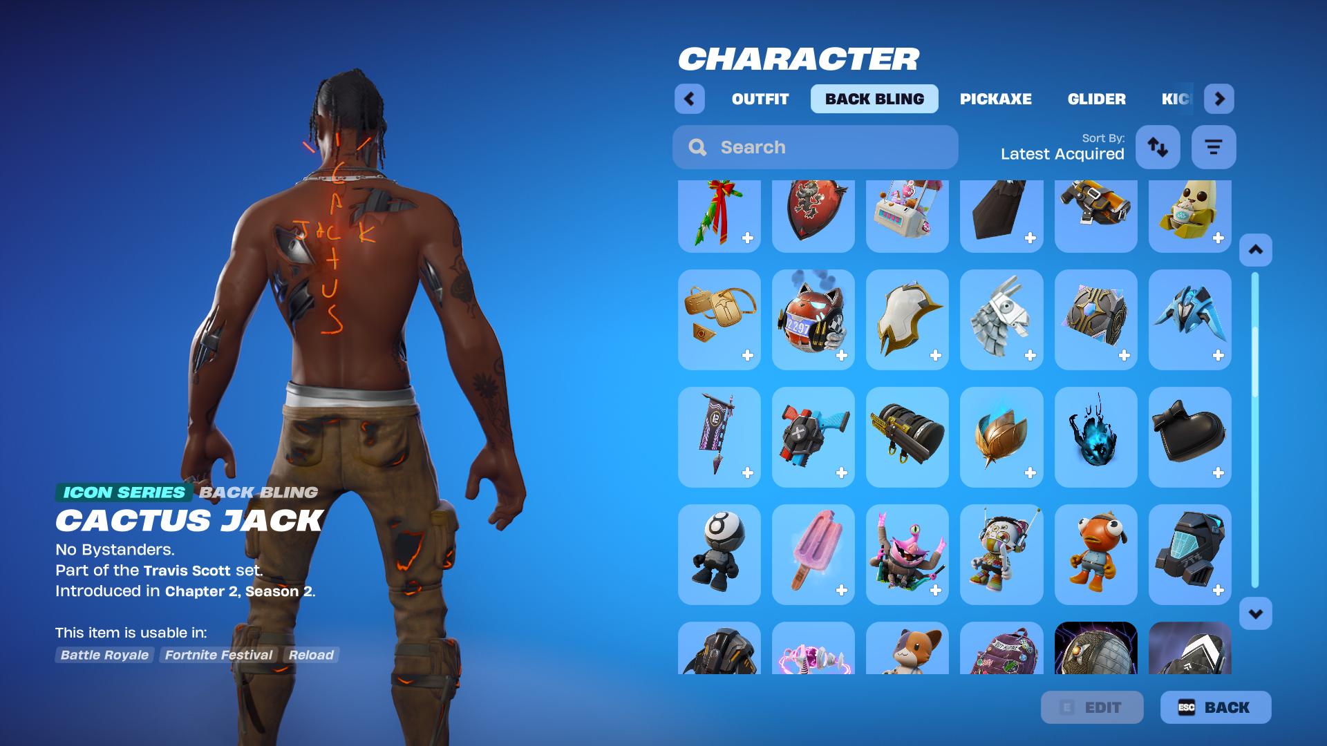 Stacked Chapter 1 Season 2 OG Account | 131 Skins | Active STW Founders Pack (Free V-Bucks) | Complete Travis Scott Set - Image 8