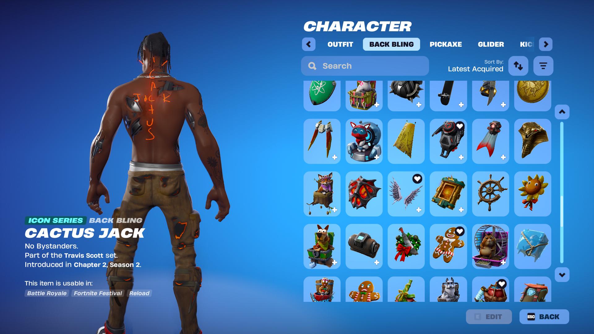 Stacked Chapter 1 Season 2 OG Account | 131 Skins | Active STW Founders Pack (Free V-Bucks) | Complete Travis Scott Set - Image 10