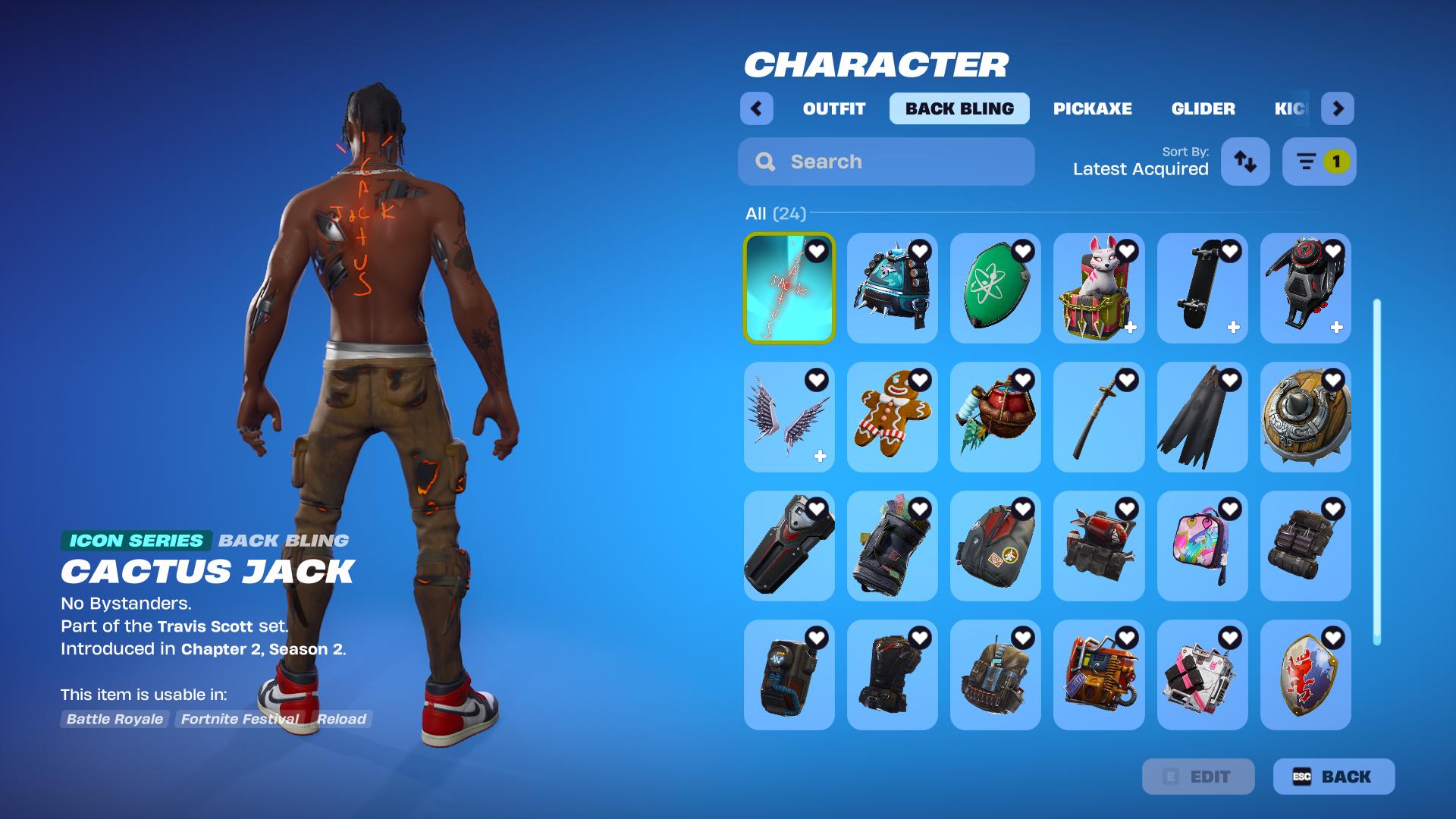 Stacked Chapter 1 Season 2 OG Account | 131 Skins | Active STW Founders Pack (Free V-Bucks) | Complete Travis Scott Set - Image 26