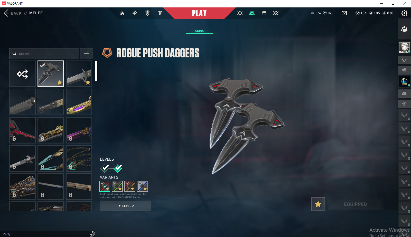 PC | Immortal Peak | Recon Balisong | Rogue Push Daggers | Reaver Vandal | 18 Skins | Full Email - Image 4