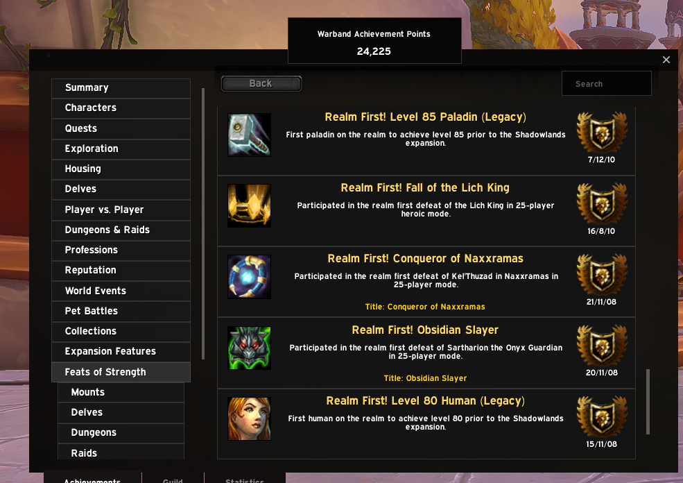 Insane Collection | Epic (Swift) & Rare Spectral Tigers | Black & Plagued Proto | WotLK Realm First Titles | Realm First Level 80 Human - Image 3