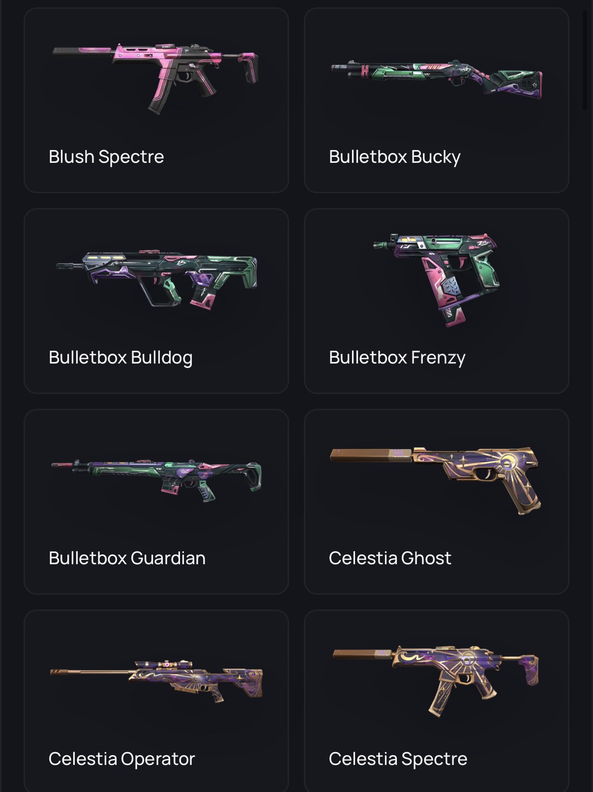 PC | Ascendant Peak | Champions 2024 Blade | Champions 2023 Vandal | 77 Skins - Image 3