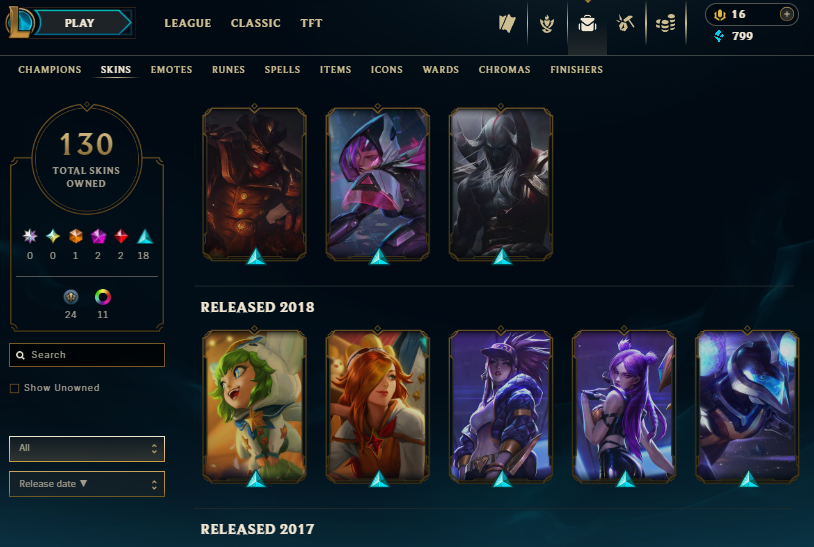 Gold Peak | 159 Champions | 100 Skins | Full Email - Image 8